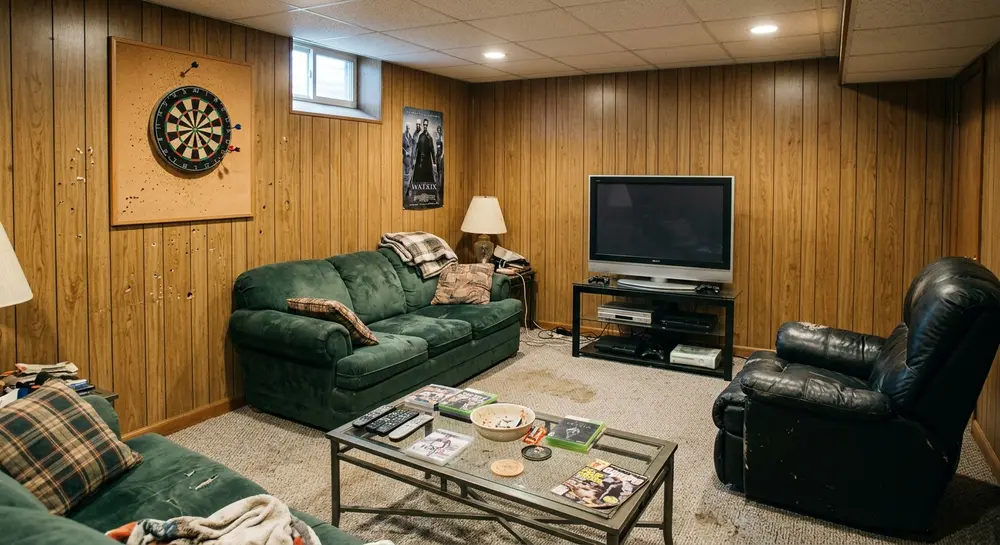 Living room before AI room redesign