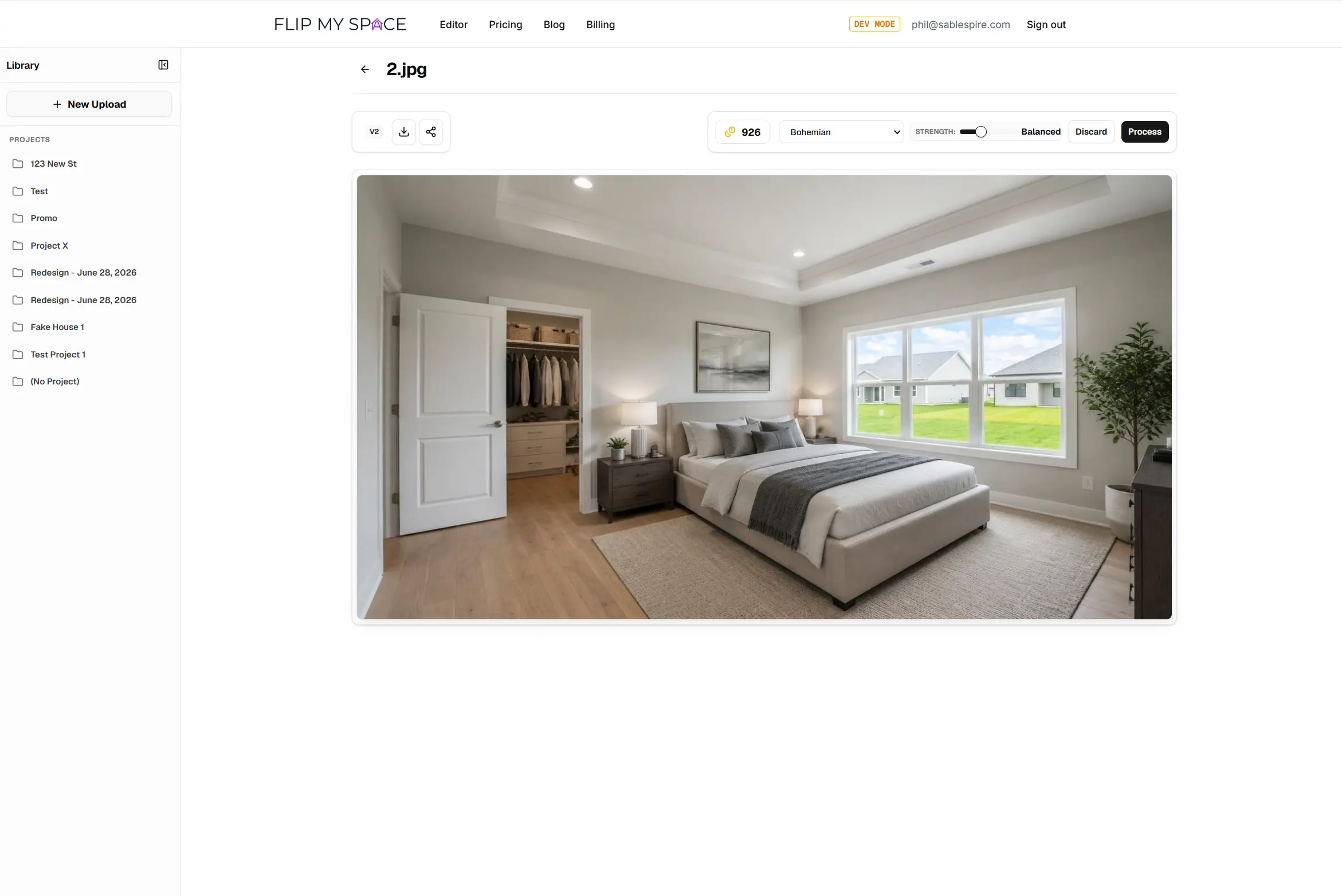 Tuning and restyling a single image within your project